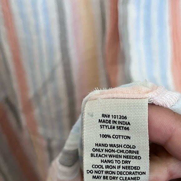 Soft Surroundings Laguna Gauze Midi Tiered Dress - Picture 13 of 15